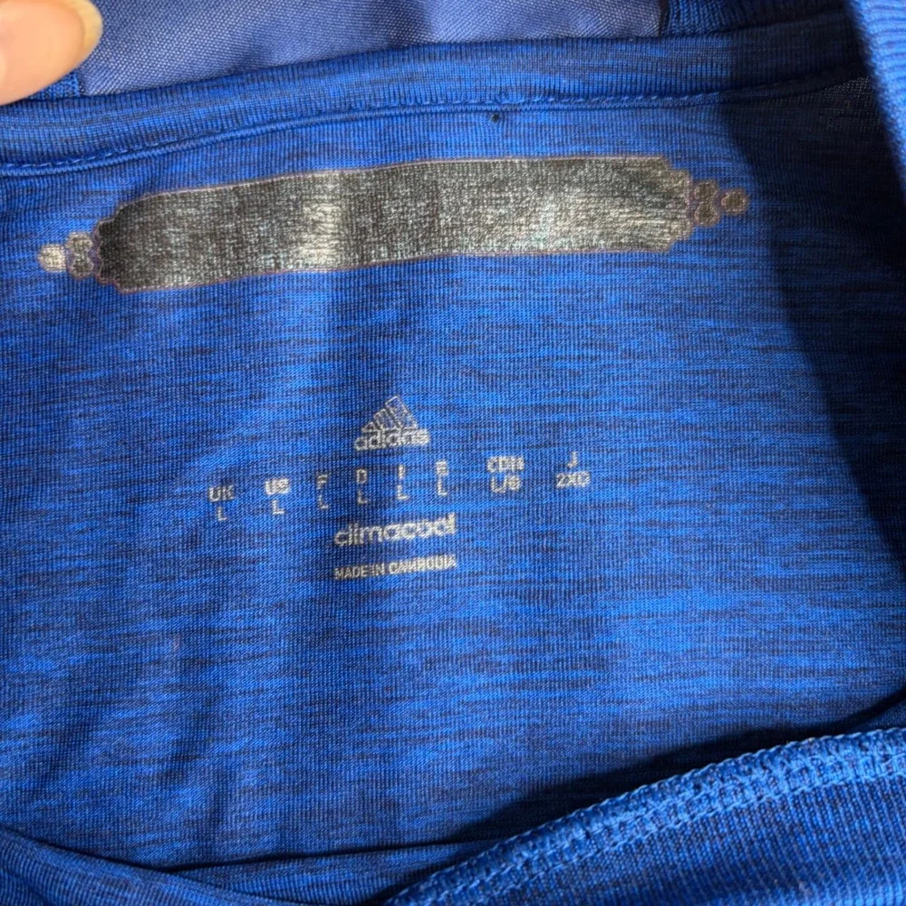Adidas Manchester United Long Sleeve Training Jersey Blue AI6703 Mens Large